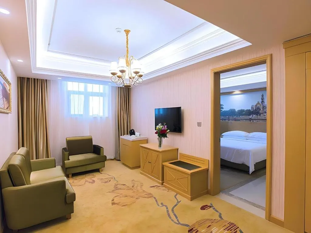 Bed in Vienna Hotel Hubei Xiangyang Tang City Gulou