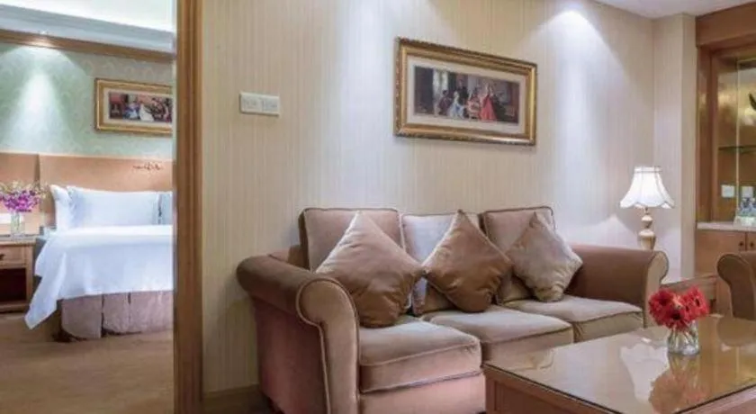 Bed in Vienna Hotel Jiangxi Ji'an Anfu