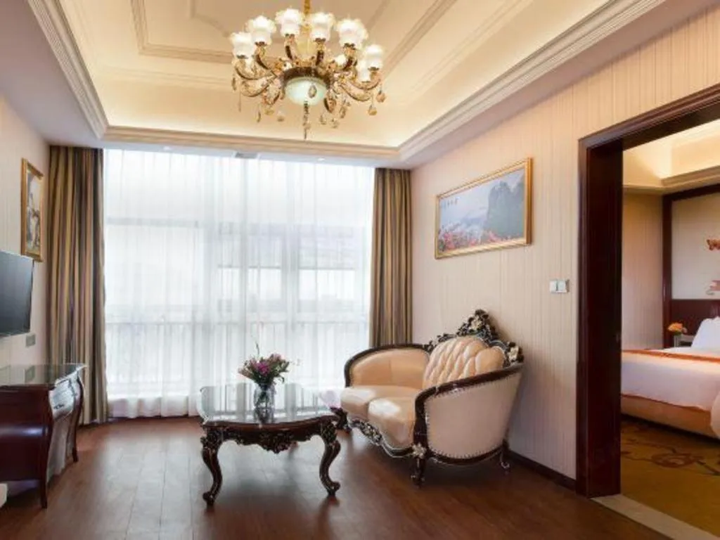 Bed in Vienna Hotel Jiangxi Ji'an Anfu