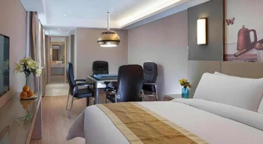 Bed in Vienna Hotel Changsha Wanjia Libei Road Tuqiao Metro Station