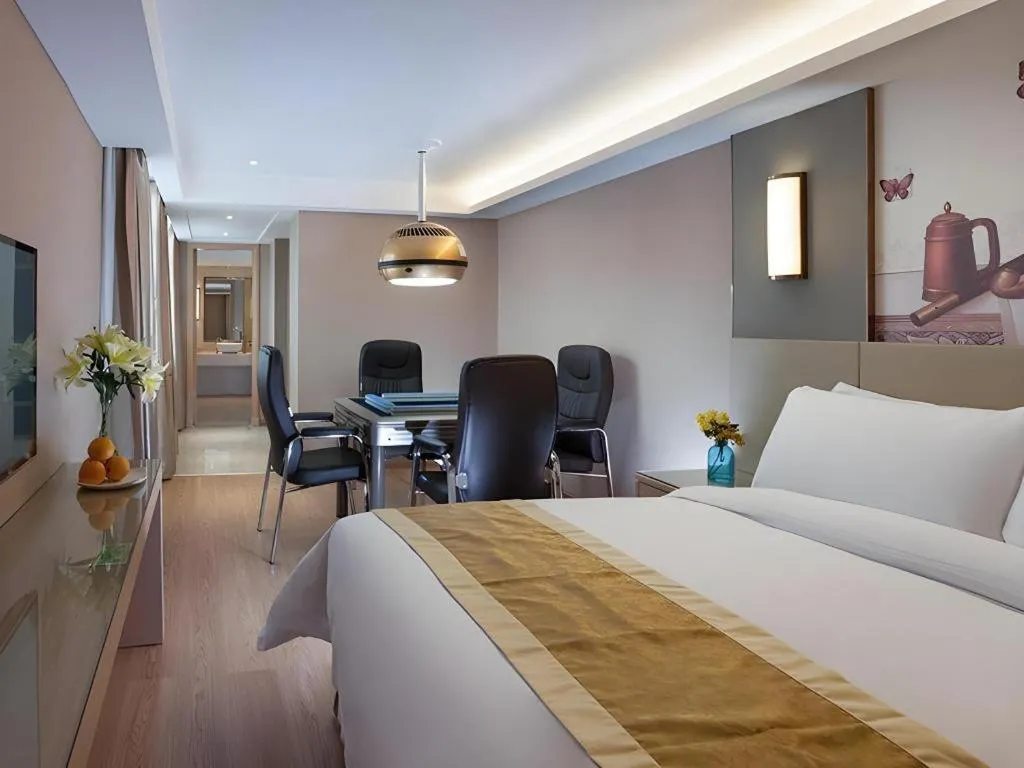 Bed in Vienna Hotel Changsha Wanjia Libei Road Tuqiao Metro Station