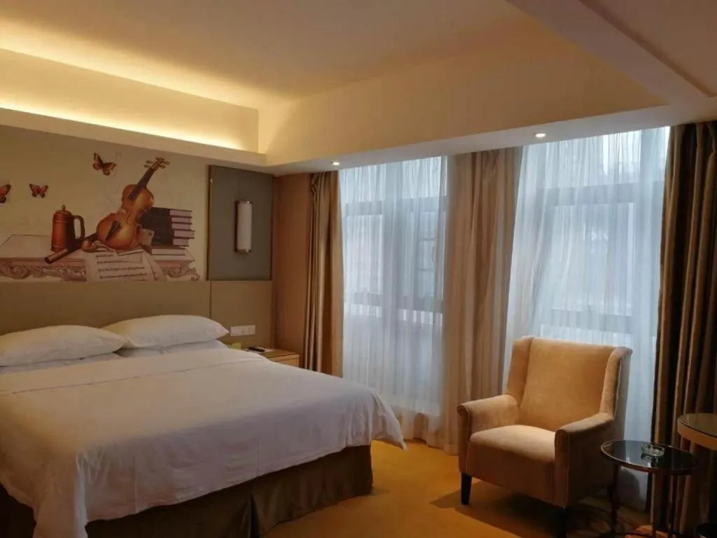 Bed in Vienna Hotel Changsha Wanjia Libei Road Tuqiao Metro Station