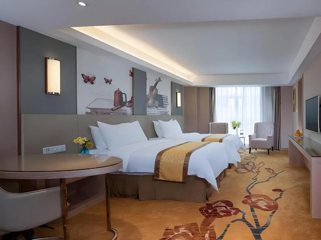 Bed in Vienna Hotel Changsha Wanjia Libei Road Tuqiao Metro Station