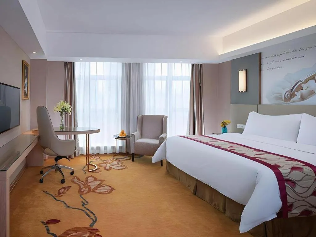 Bed in Vienna Hotel Changsha Wanjia Libei Road Tuqiao Metro Station