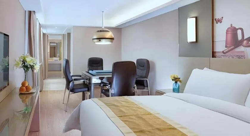 Bed in Vienna Hotel Changsha Wanjia Libei Road Tuqiao Metro Station