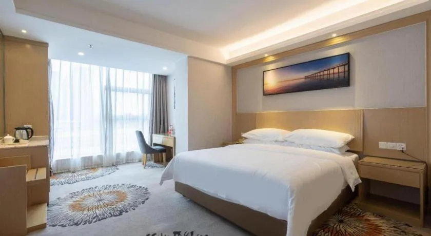 Bed in Vienna Hotel Guangzhou Huadu Financial Center Sunac Amusement Park