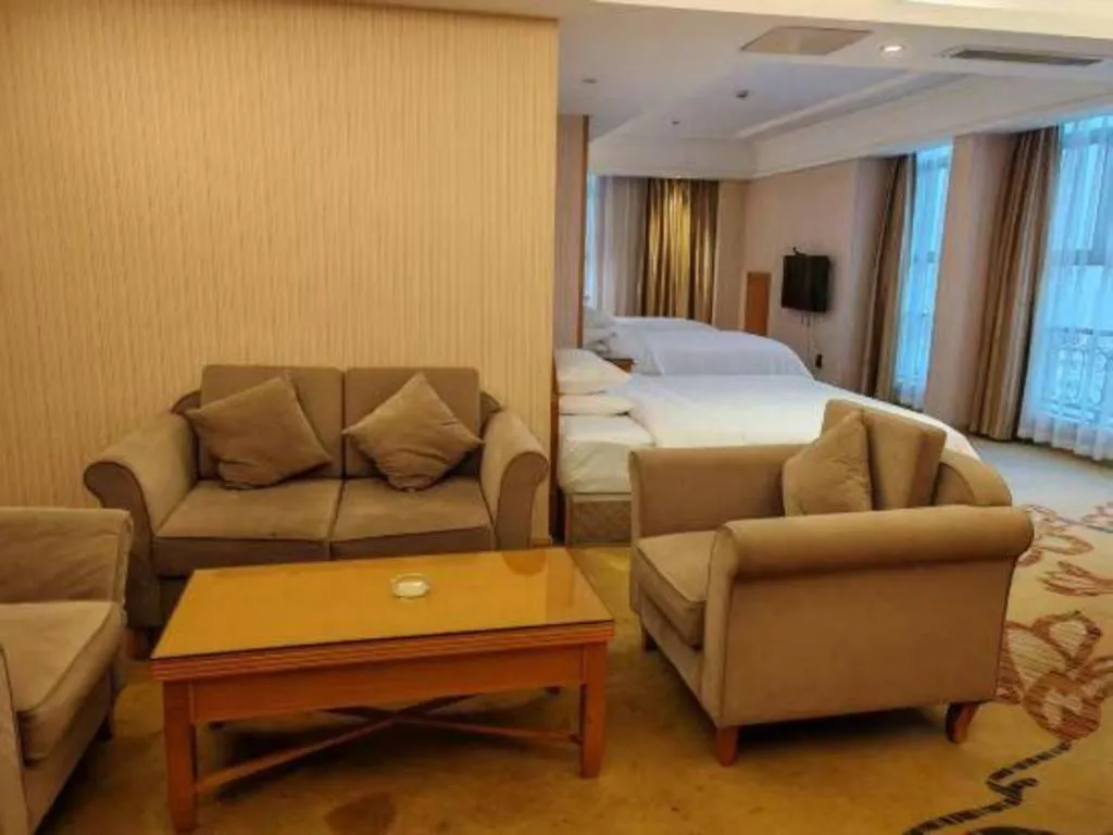 Bed in Vienna Hotel Jiangsu Kunshan Changjiang North Road Fenghuangcheng