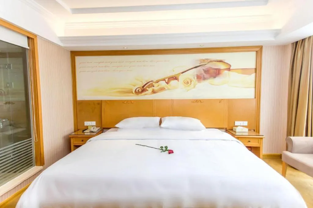 Bed in Vienna Hotel Jiangsu Kunshan Changjiang North Road Fenghuangcheng