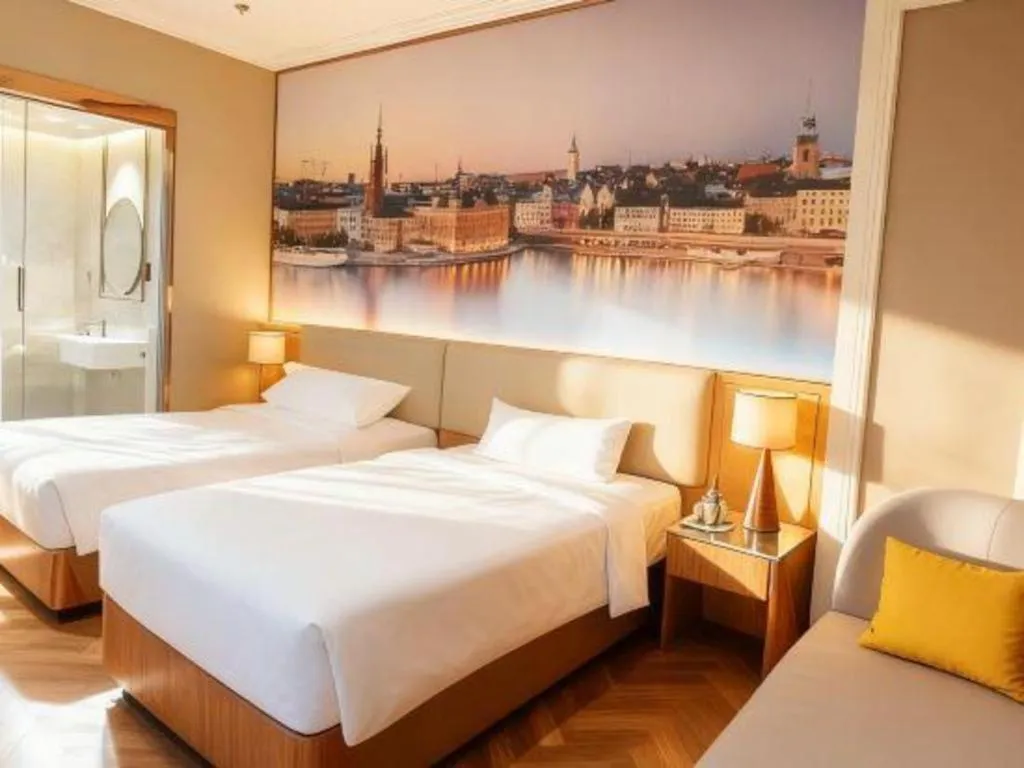 Bed in Vienna Hotel Jiangsu Dongtai Wanghai West Road