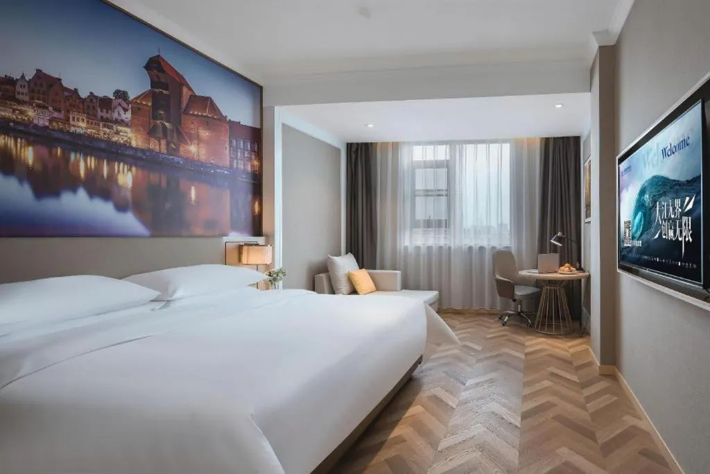 Bed in Vienna Hotel Jiangsu Dongtai Wanghai West Road
