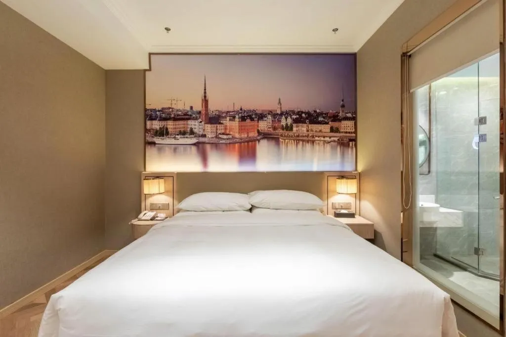 Bed in Vienna Hotel Jiangsu Dongtai Wanghai West Road