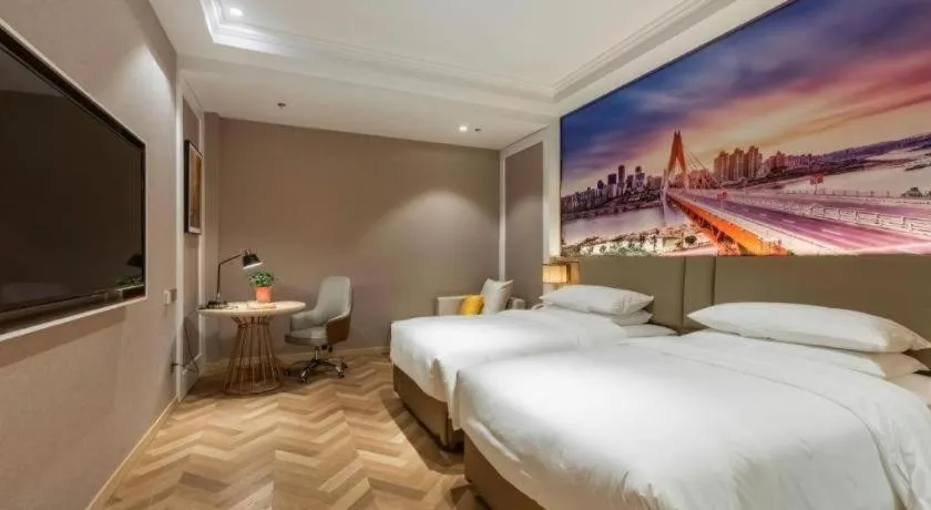 Bed in Vienna Hotel Jiangsu Dongtai Wanghai West Road