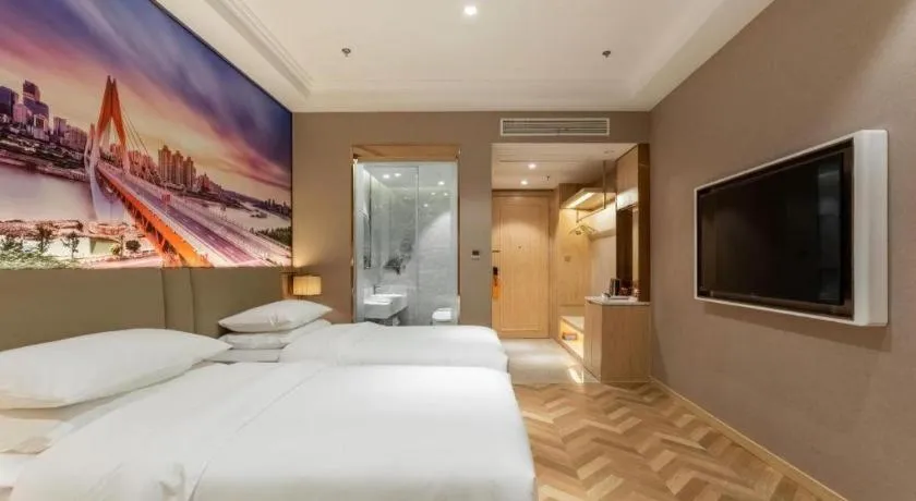 Bed in Vienna Hotel Jiangsu Dongtai Wanghai West Road