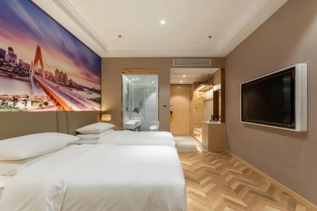 Bed in Vienna Hotel Jiangsu Dongtai Wanghai West Road