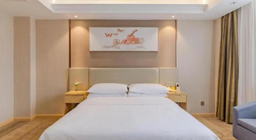 Bed in Vienna Hotel Anhui Huainan Shou County South Gate of Ancient Town Jinrun Central City