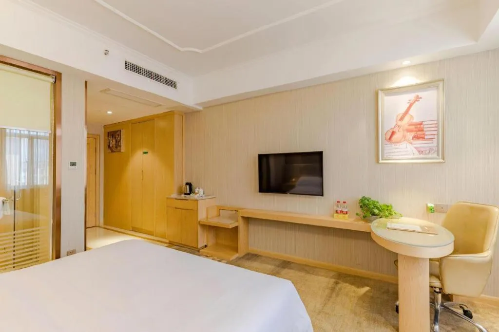 Bed in Vienna Hotel Anhui Huainan Shou County South Gate of Ancient Town Jinrun Central City