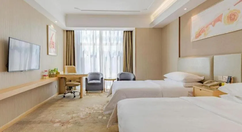 Bed in Vienna Hotel Anhui Huainan Shou County South Gate of Ancient Town Jinrun Central City