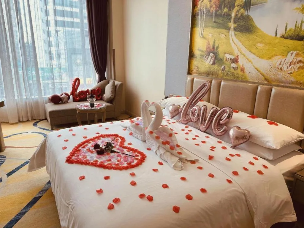 Bed in Venus International Hotel Kunming Baiyun Road Tongde Square