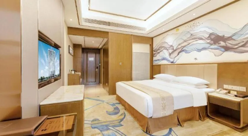 Bed in Venus Royal Hotel Nanning East High-Speed Railway Station