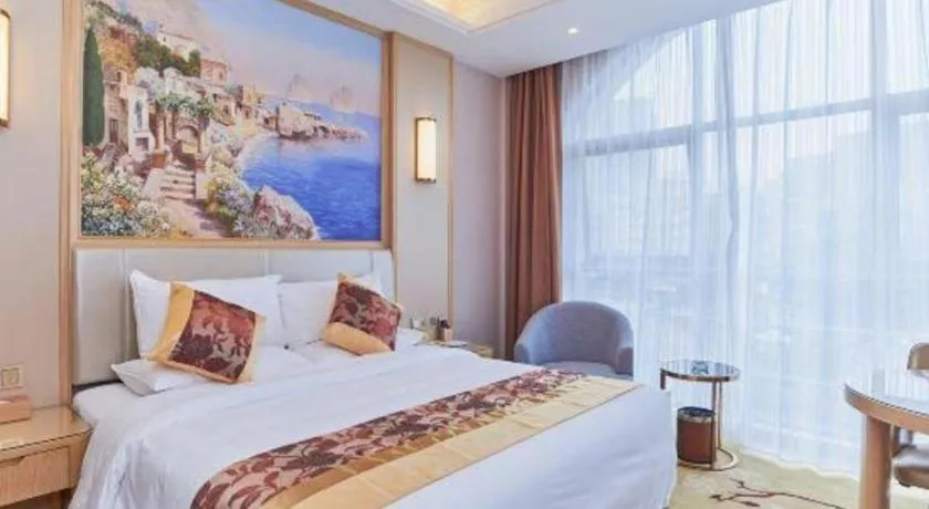 Bed in Vienna Hotel Fuzhou University Town Boshihou
