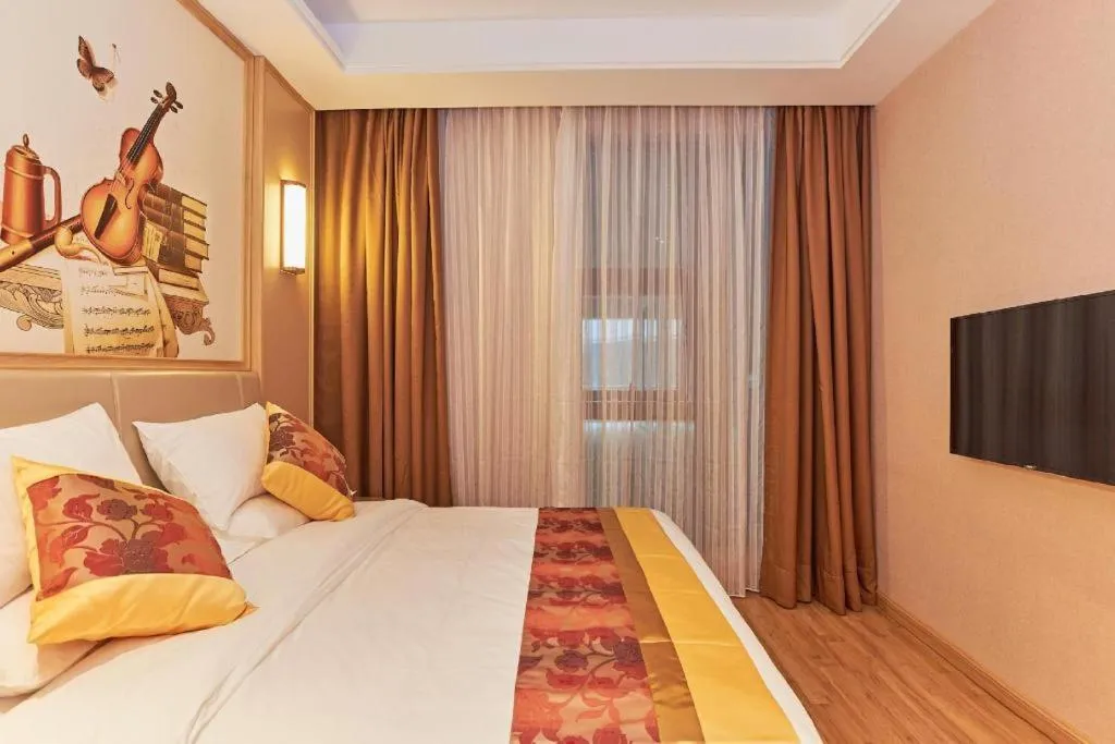 Bed in Vienna Hotel Fuzhou University Town Boshihou