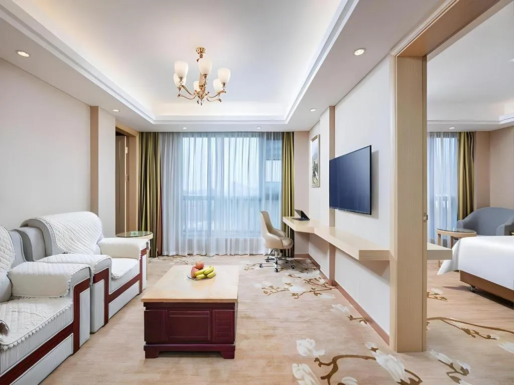 Bed in Vienna Hotel Zhejiang Quzhou Jianglang Mountain Scenic Area Xiakou