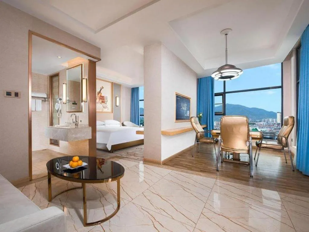 Bed in Vienna Hotel Guangdong Zhaoqing East Station Dinghu Mountain Scenic Area