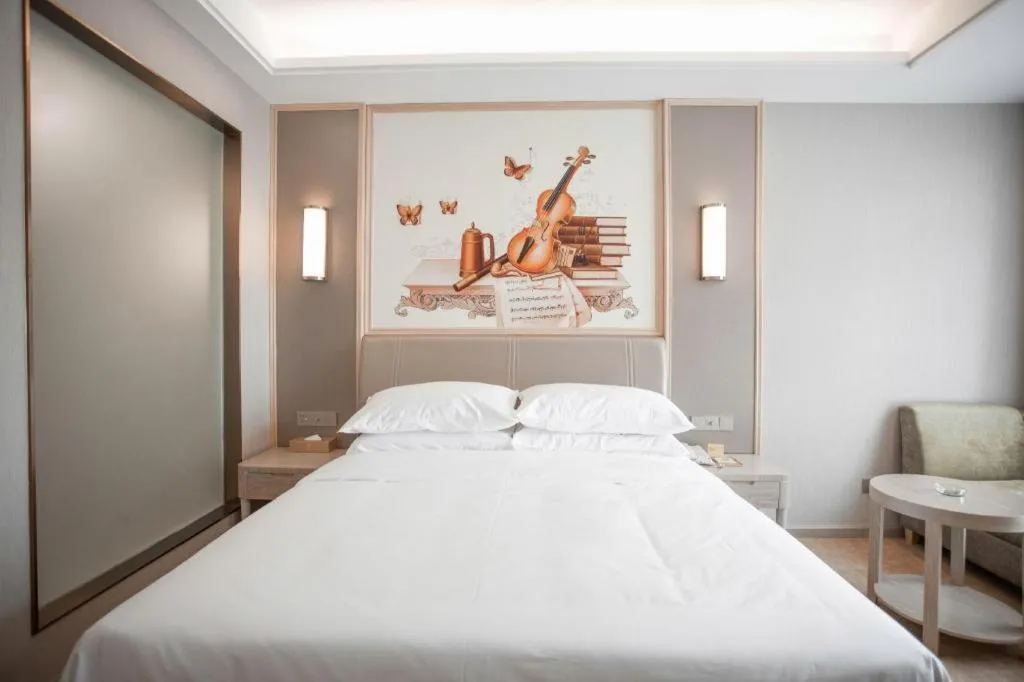 Bed in Vienna Hotel Shaanxi Weinan Shengli Street Railway Station