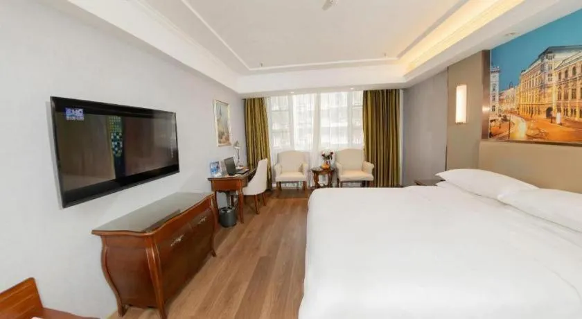Bed in Vienna Hotel Jiangxi Fuzhou Lichuan Kangshu