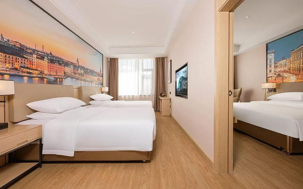 Bed in Vienna Hotel Qinghai Dachaidan