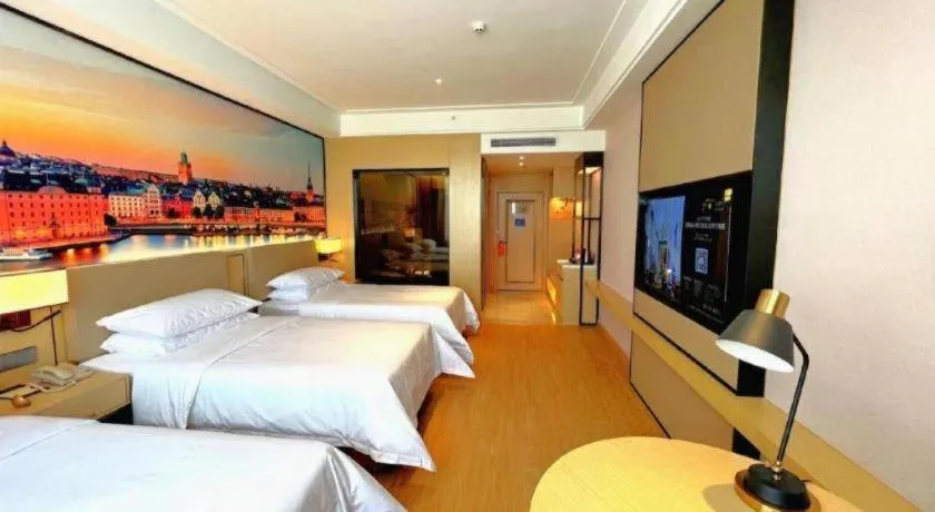 Bed in Vienna Hotel Qinghai Dachaidan