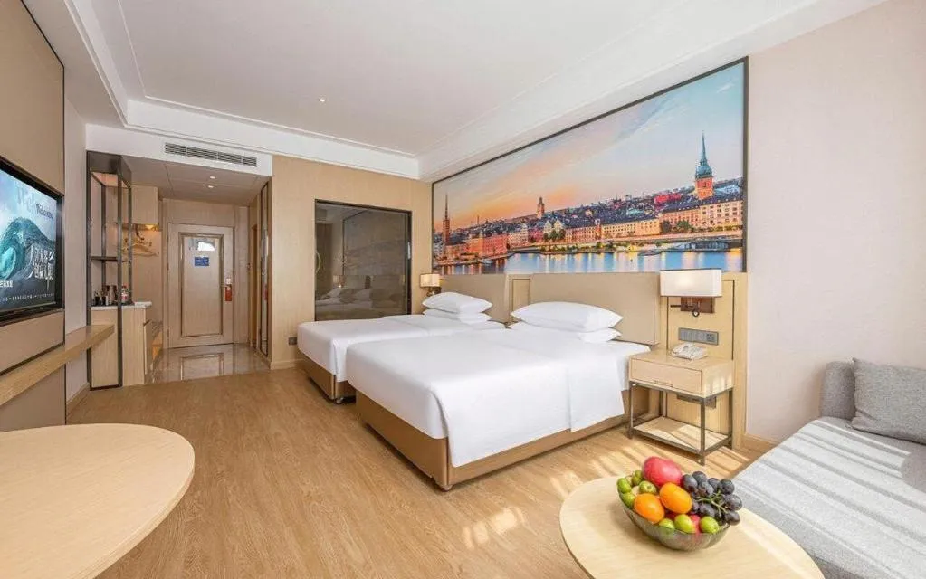 Bed in Vienna Hotel Qinghai Dachaidan