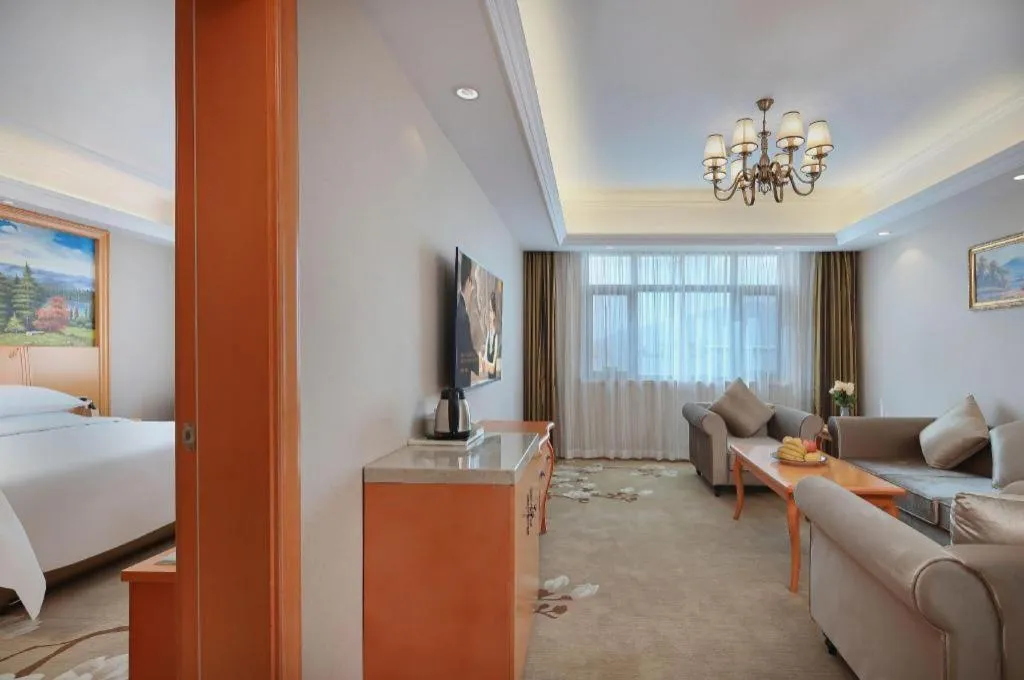 Bed in Vienna Hotel Qinghai Dachaidan