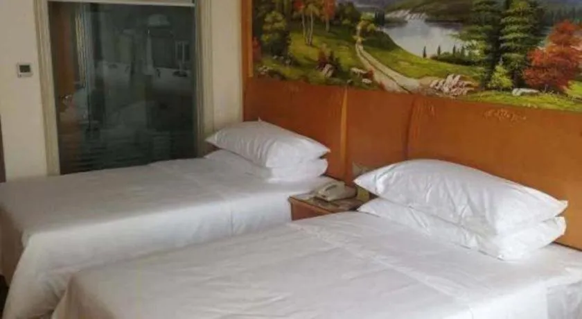 Bed in Vienna Hotel Hebei Hengshui High-Speed Railway Station