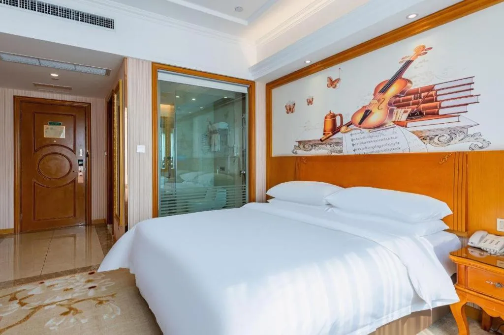 Bed in Vienna Hotel Hebei Hengshui High-Speed Railway Station