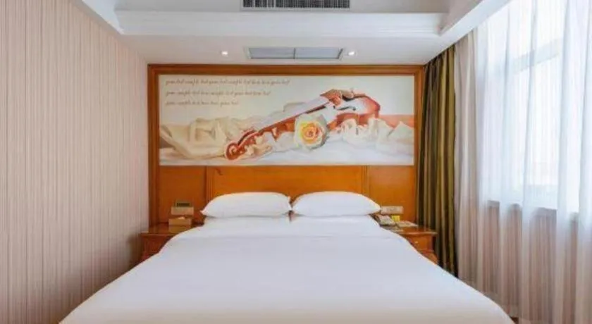 Bed in Vienna Hotel Hebei Hengshui High-Speed Railway Station