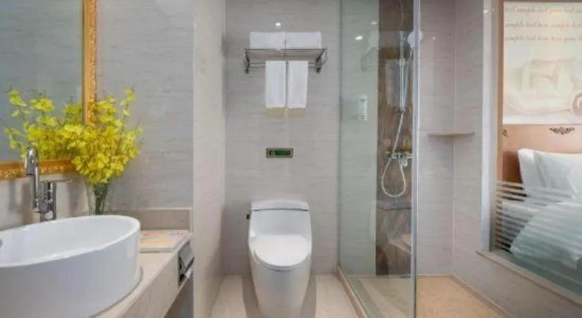 Bed in Vienna Hotel Hebei Hengshui High-Speed Railway Station