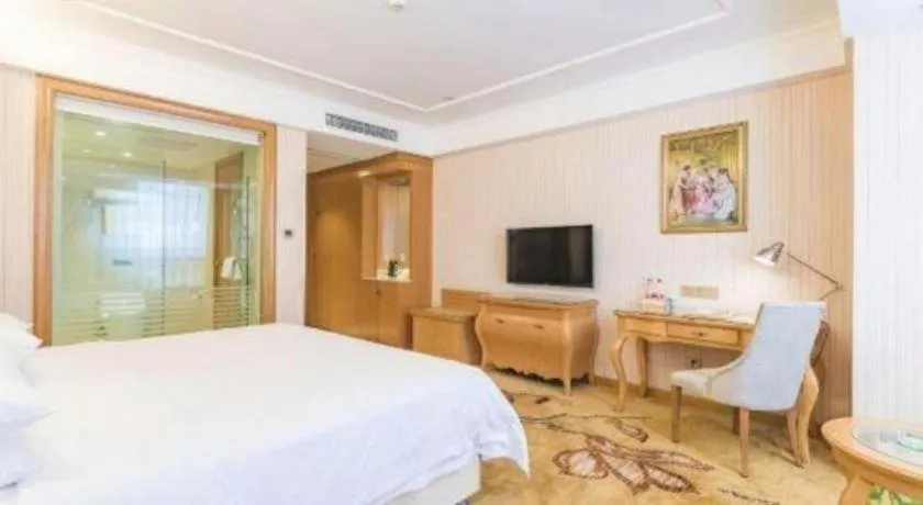 Bed in Vienna Hotel Hebei Hengshui High-Speed Railway Station