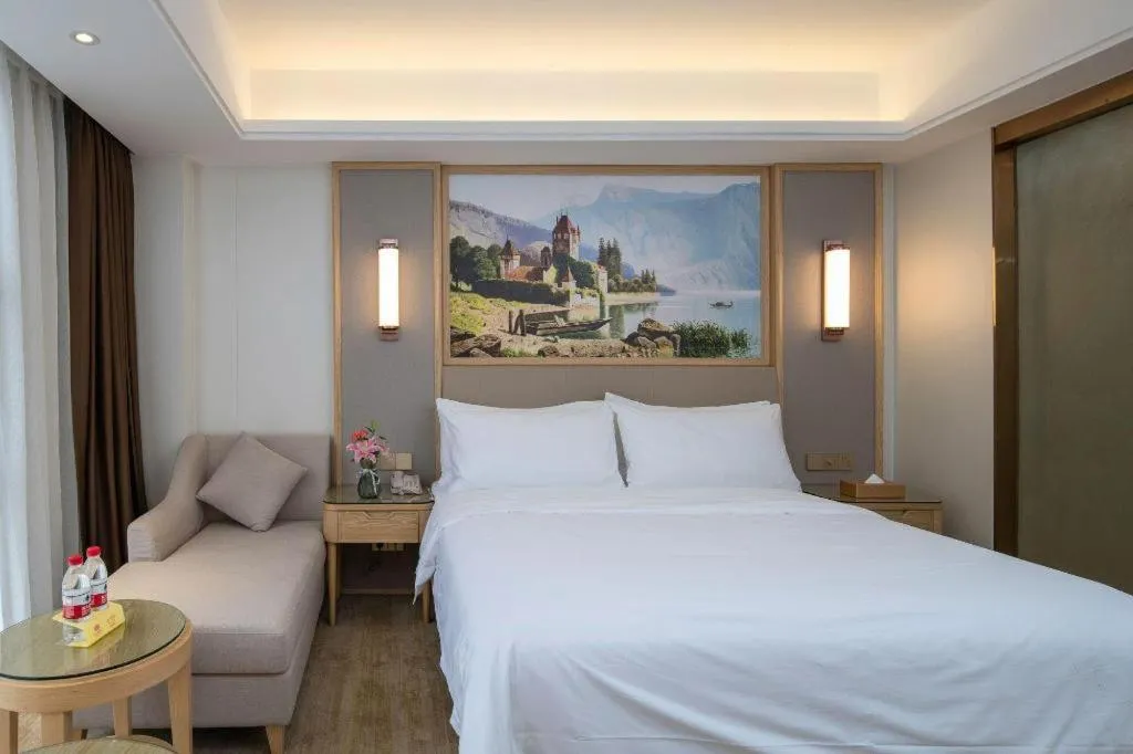 Bed in Vienna Hotel Guangdong Shantou Chaoyang Heping