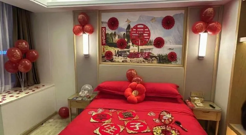 Bed in Vienna Hotel Guangdong Shantou Chaoyang Heping