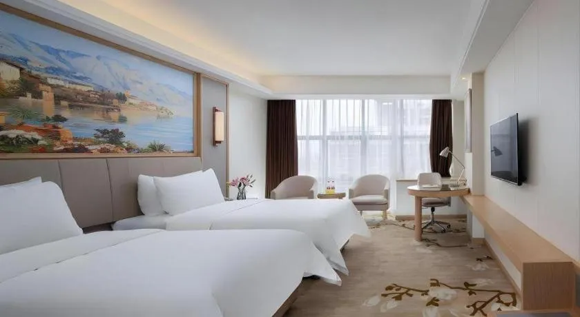 Bed in Vienna Hotel Guangdong Shantou Chaoyang Heping