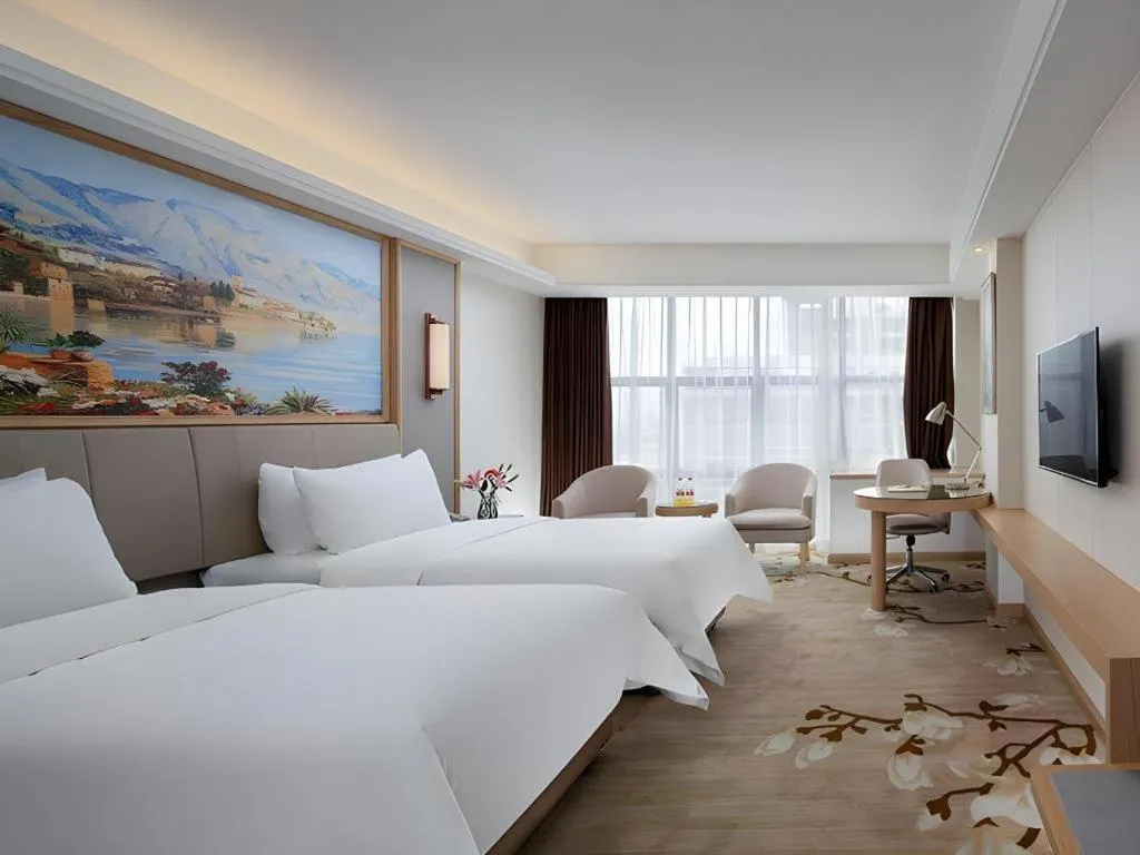 Bed in Vienna Hotel Guangdong Shantou Chaoyang Heping