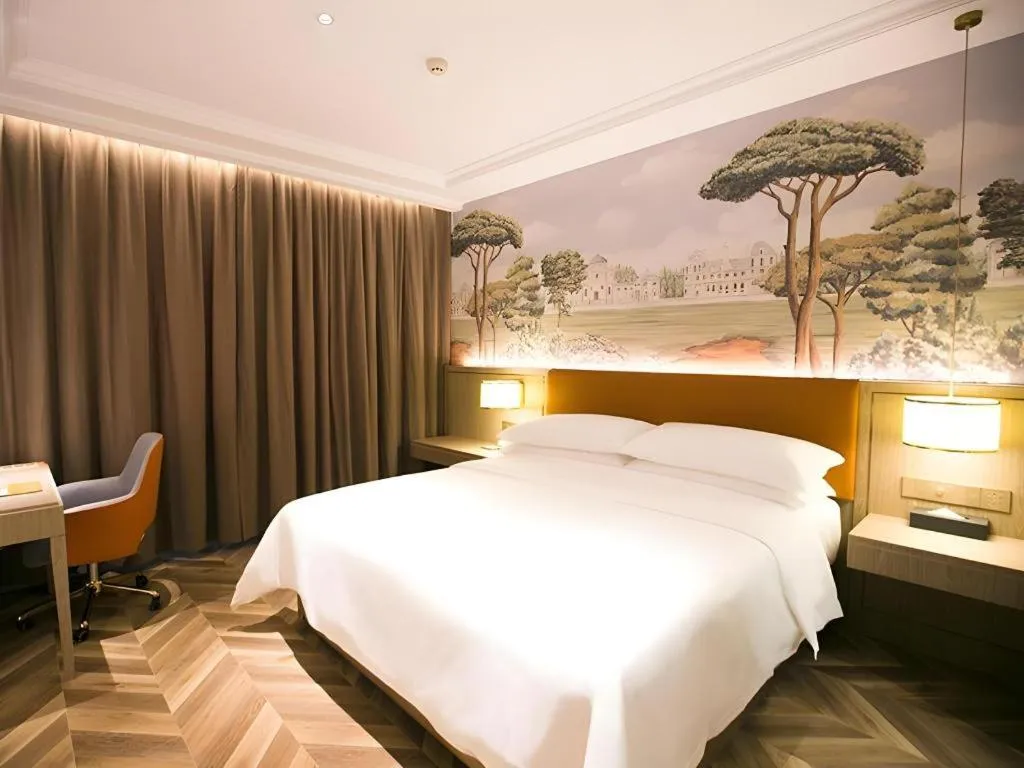 Bed in Vienna Hotel Jinan Beiyuan Street Red Star Macalline