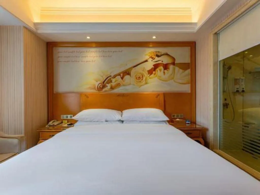 Bed in Vienna Hotel Wuhan Hankou North Avenue Sijimei Farmers Market