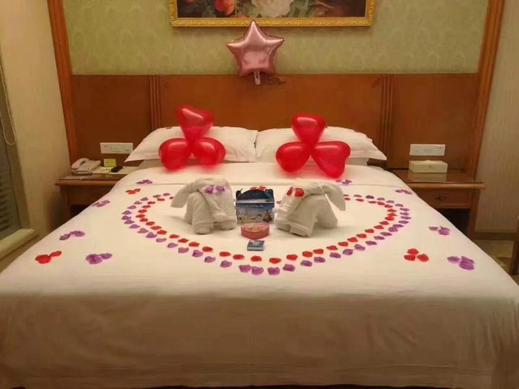 Bed in Vienna Hotel Wuhan Hankou North Avenue Sijimei Farmers Market