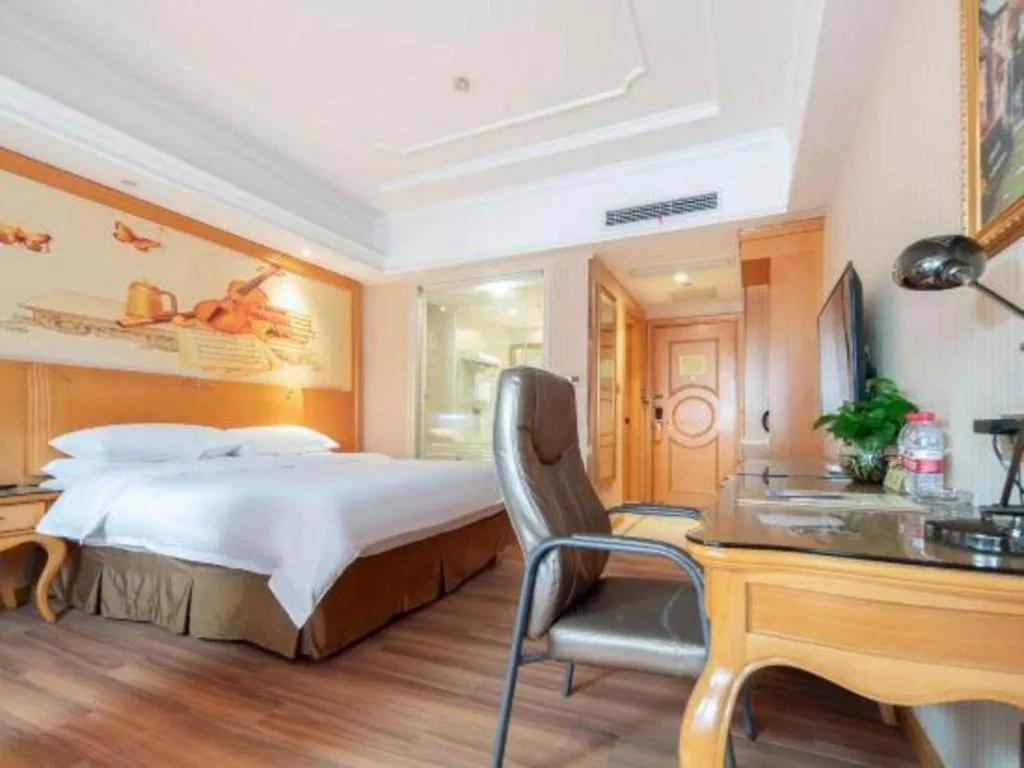 Bed in Vienna Hotel Wuhan Hankou North Avenue Sijimei Farmers Market