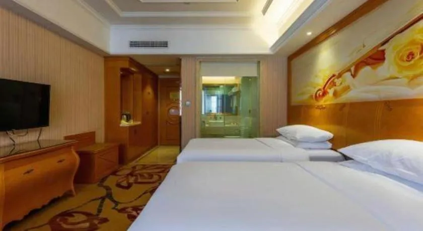 Bed in Vienna Hotel Wuhan Hankou North Avenue Sijimei Farmers Market