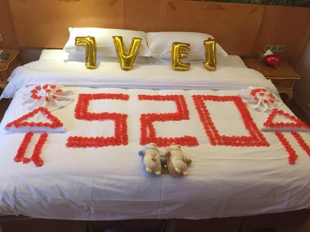 Bed in Vienna Hotel Wuhan Hankou North Avenue Sijimei Farmers Market