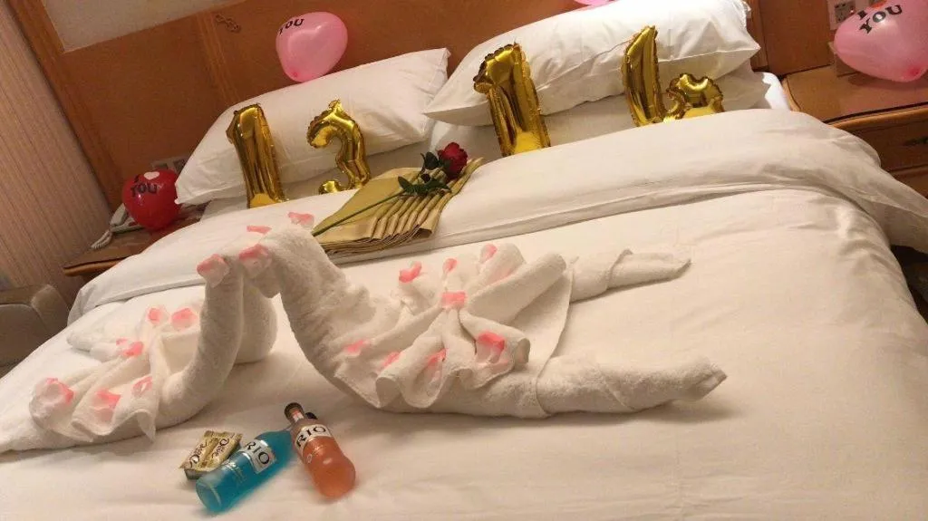 Bed in Vienna Hotel Wuhan Hankou North Avenue Sijimei Farmers Market