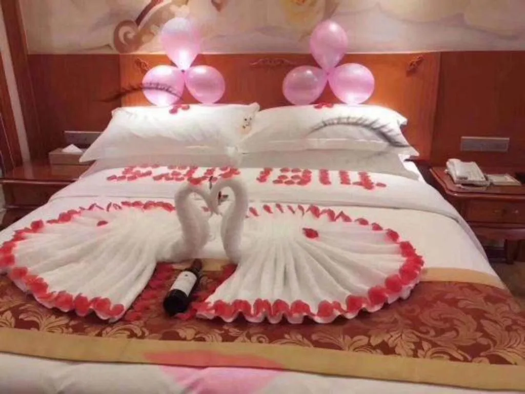 Bed in Vienna Hotel Wuhan Hankou North Avenue Sijimei Farmers Market